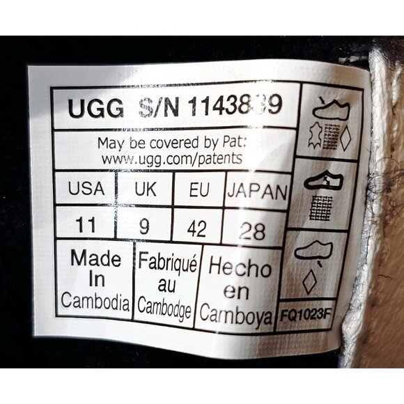 UGG Adirondack Meridian Waterproof White Leather Boots - Women's Size 11 - Picture 8 of 14